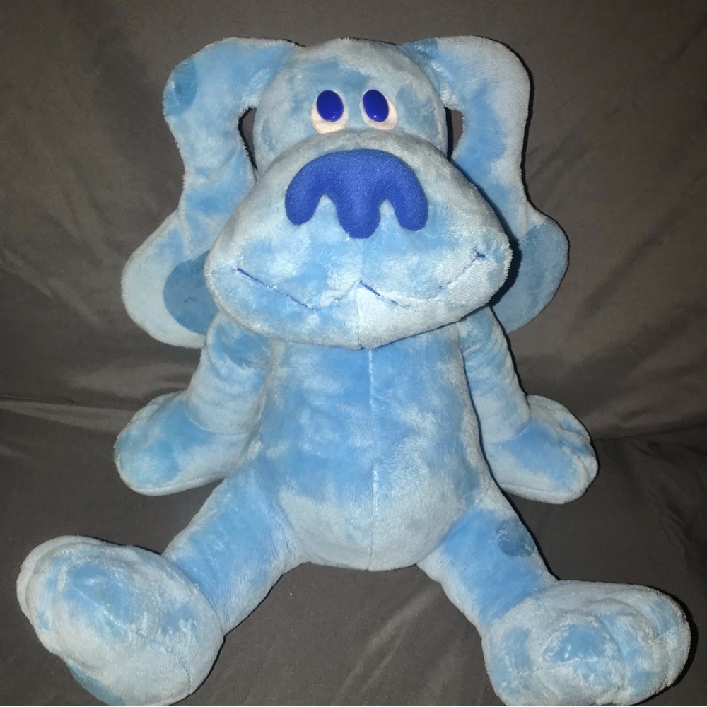 Ty Sitting Blues Clues Big Beanie Baby Plush 2007
